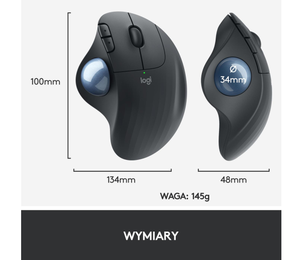 LOGITECH Trackball Logitech Ergo M575 Graphite 910-005872 - 654003 - zdjęcie 11